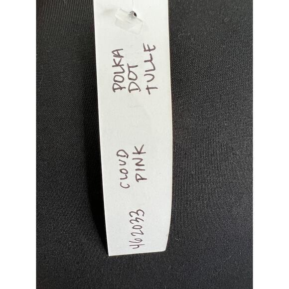 JILL Stuart Pink Sleeveless Ruffle Shoulder Polka-Dot Tulle Maxi Dress 4 6 NEW - Picture 15 of 15